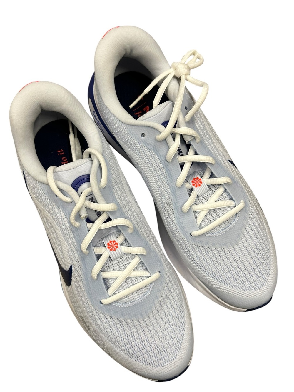 Nike Journey Run Men's 10.5 Running Shoes Gray Blue White ComfiRide NWOT